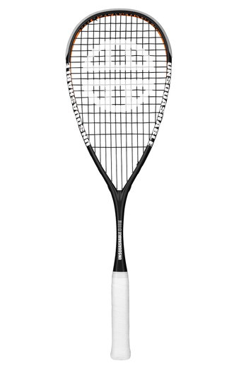 UNSQUASHABLE Squashschläger James Willstrop Hero (130g/grifflastig) 2024 schwarz/orange - besaitet -
